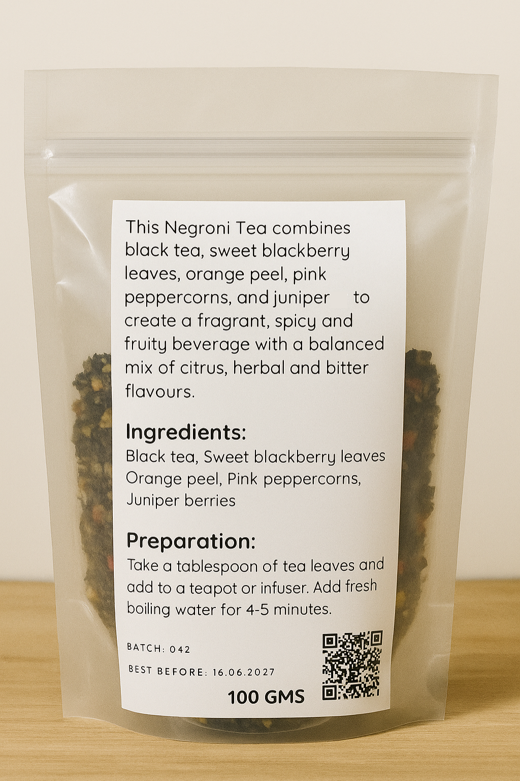Negroni Tea (non-alcoholic)