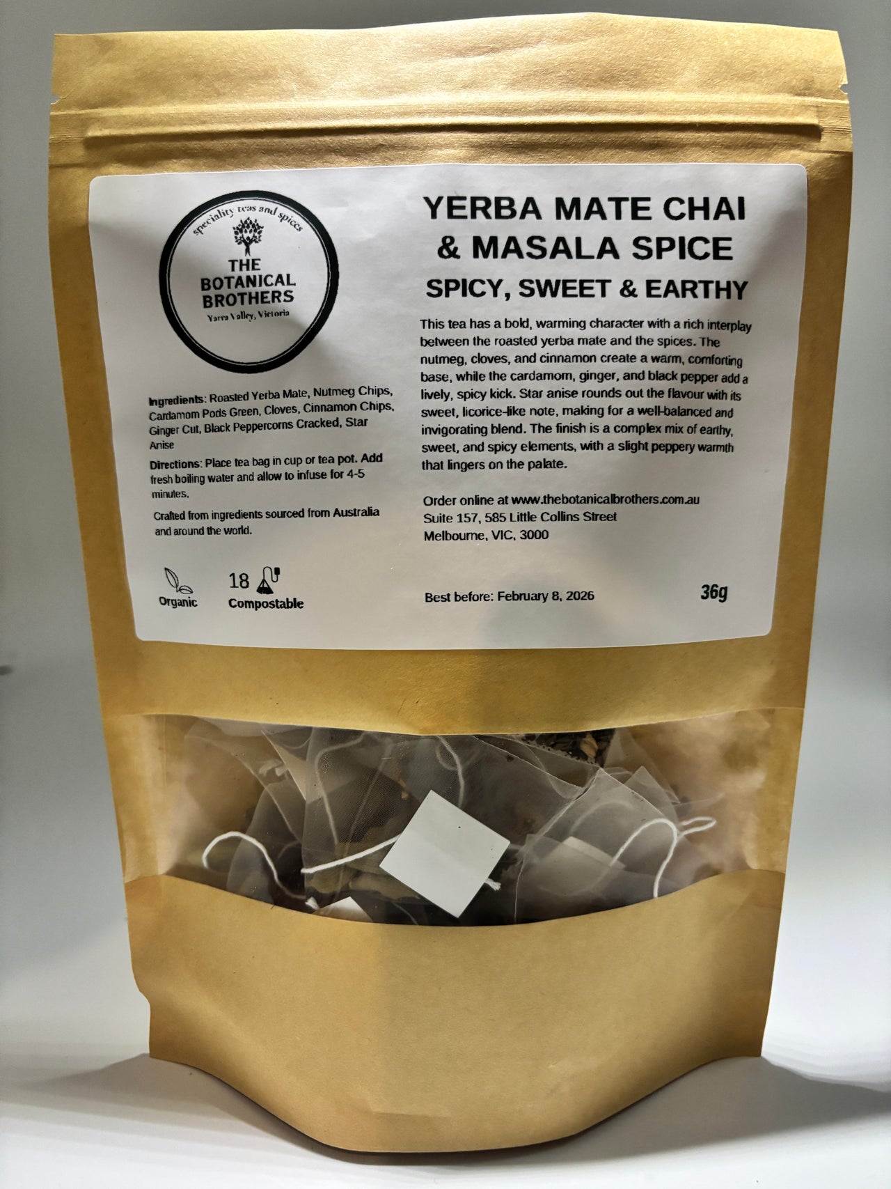 Yerba Mate Chai and Masala Spice Tea