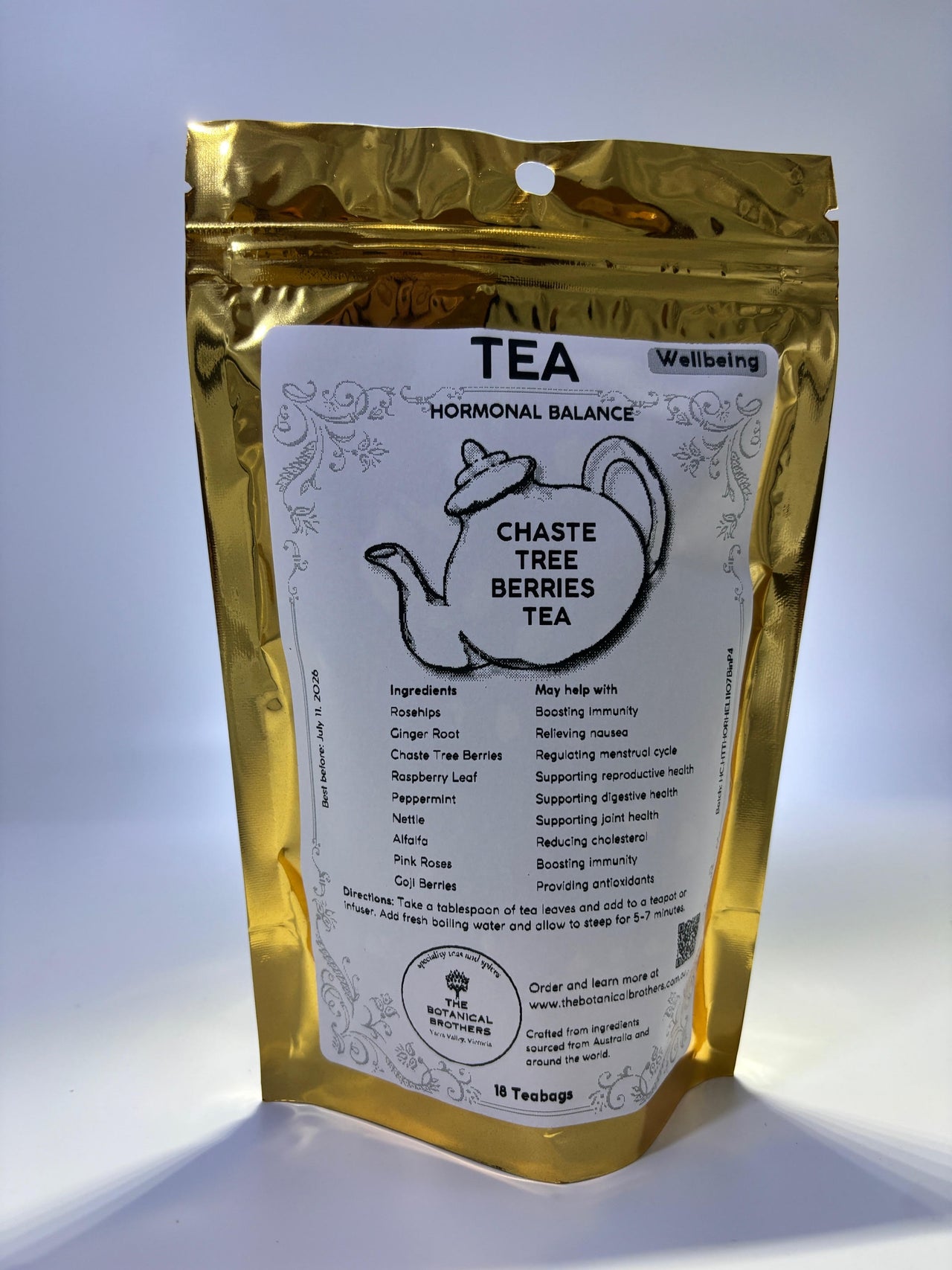 Chaste Tree Berries Tea for Hormonal Balance