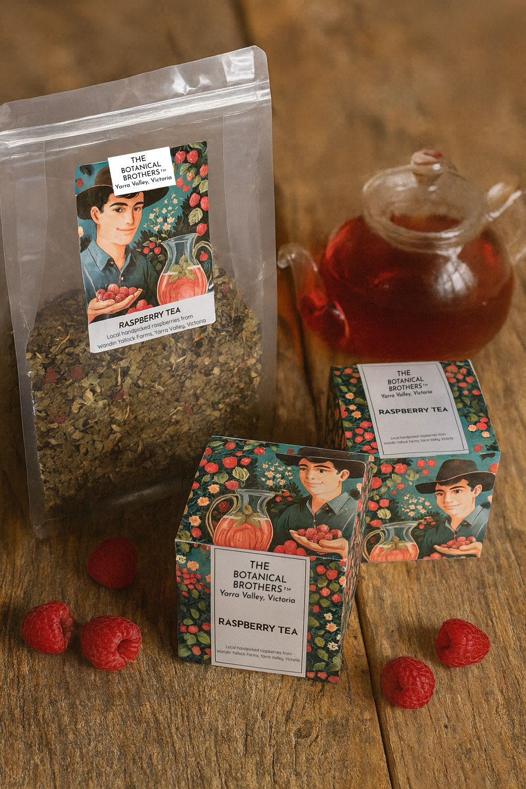Raspberry tea from The Yarra Valley