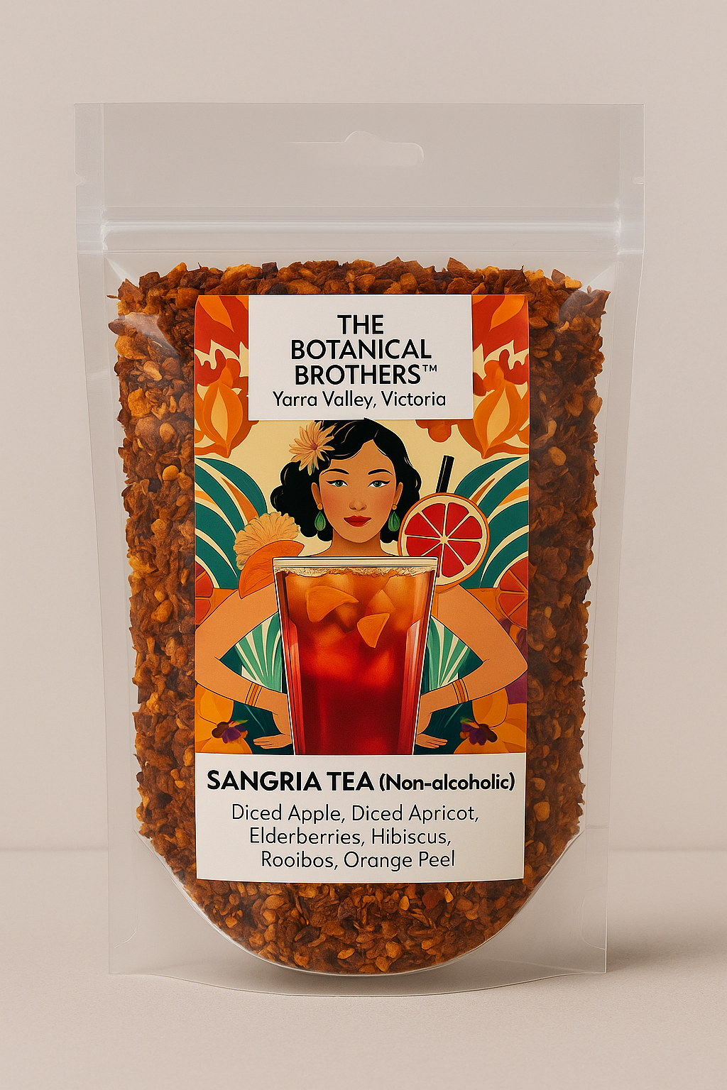 Sangria Iced Tea - Rooibos, Apple, Elderberries & Apricot