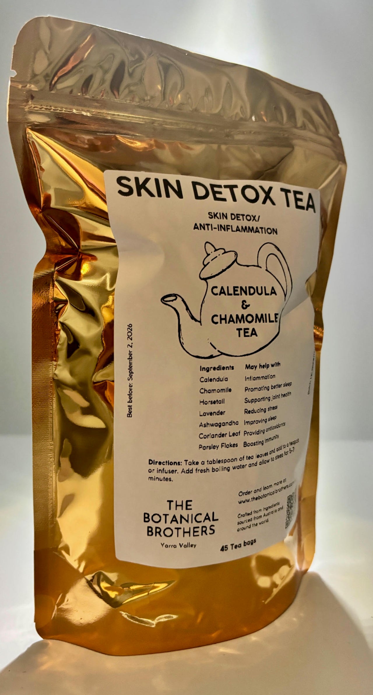 Calendula and Chamomile Tea for Skin Detox