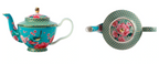Teas & C's Silk Road Teapot Tea for One with Infuser 500ml in Aqua