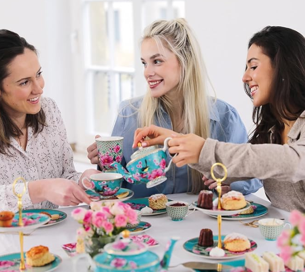 Teas & C's Silk Road Teapot Tea for One with Infuser 500ml in Aqua